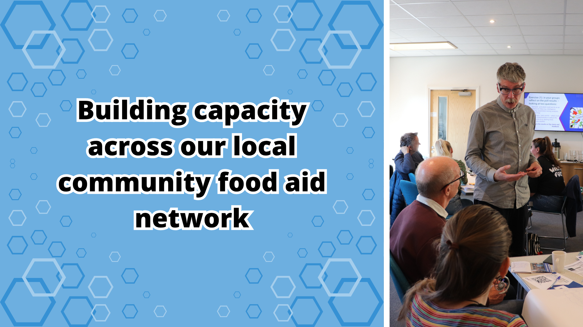 Building Capacity article cover showing Graham at last food meeting