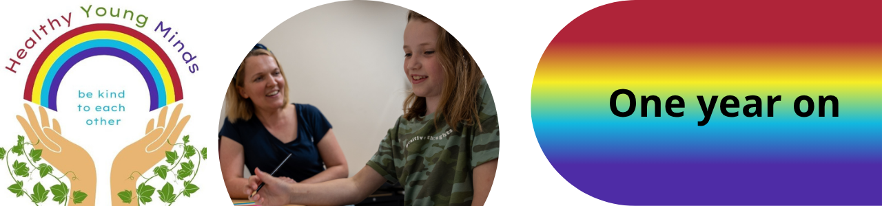 Healthy Young Minds One year on banner