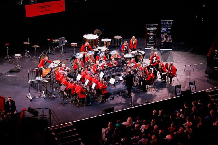 Fodens Band performing on stage